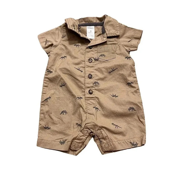 Carter's Baby Boys Rompers Size 3 Months Lot of 3 Multicolor - Picture 6 of 7